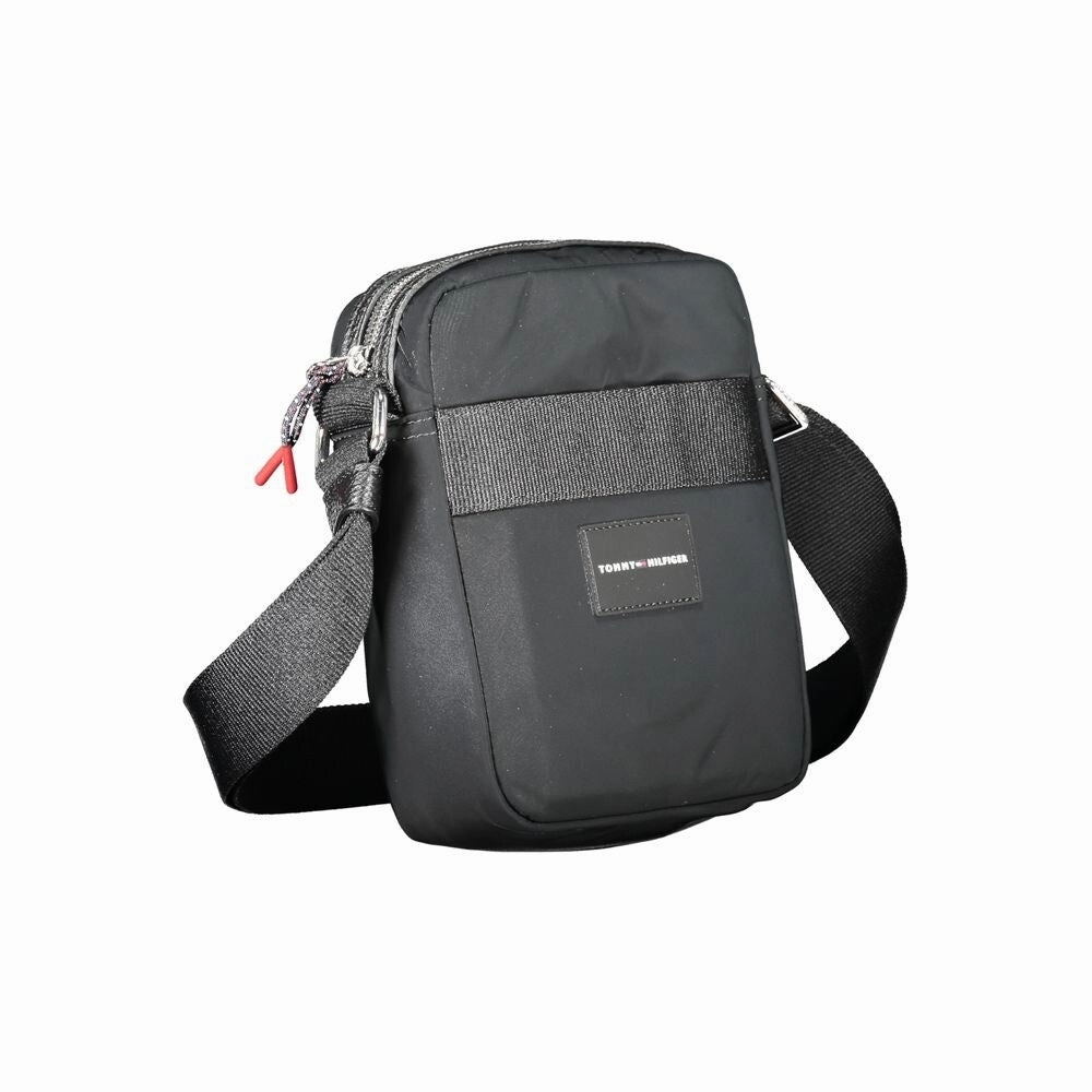 Tommy Hilfiger Black Polyester Shoulder Men's Bag