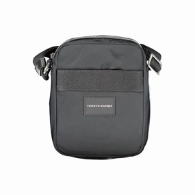 Tommy Hilfiger Black Polyester Shoulder Men's Bag