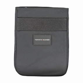 Tommy Hilfiger Black Polyester Shoulder Men's Bag