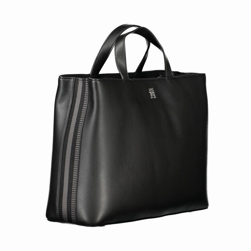 Tommy Hilfiger Black Polyester Women's Handbag