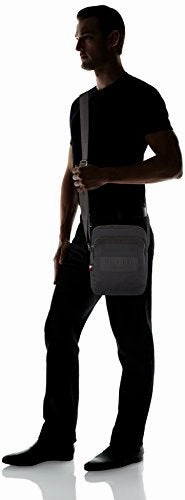 Tommy Hilfiger Mens City Nylon Slim Reporter Laptop Bag Black (Black)