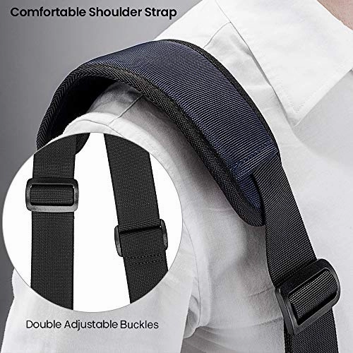 tomtoc 360 Protective Laptop Shoulder Bag for 15 Inch Microsoft Surface Laptop 4/3, 2020 Dell XPS 15, 15-inch MacBook Pro A1990 A1707, Waterproof Case for Acer HP Chromebook 14, ThinkPad X1 Carbon