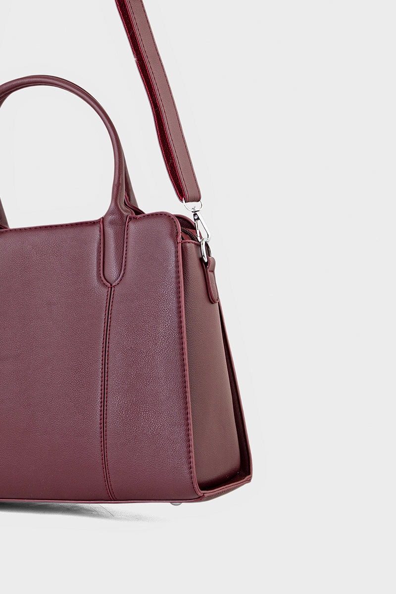 Top Handle Hand Bags BH0098-Maroon