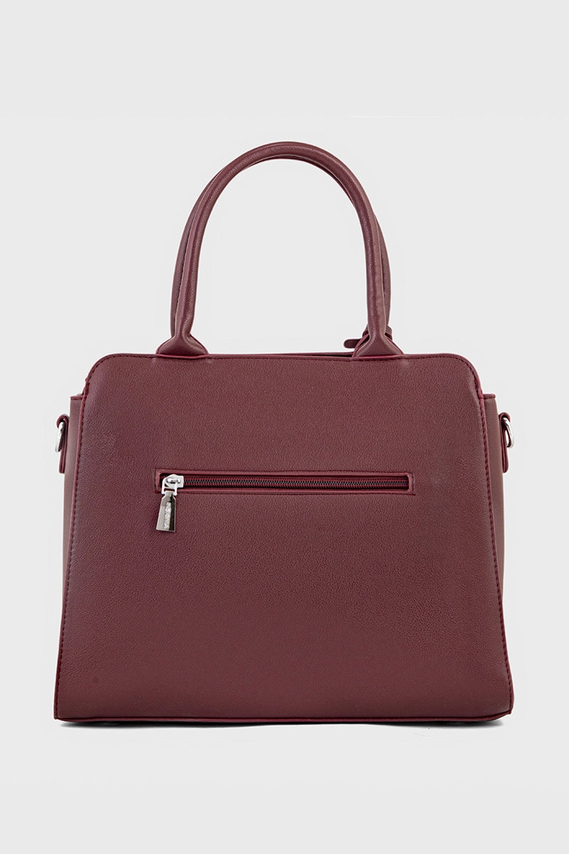 Top Handle Hand Bags BH0098-Maroon