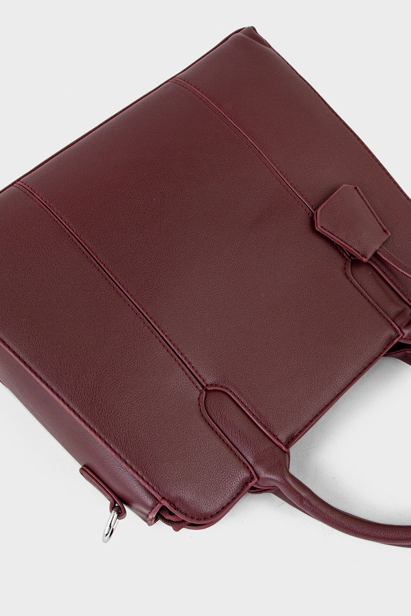 Top Handle Hand Bags BH0098-Maroon