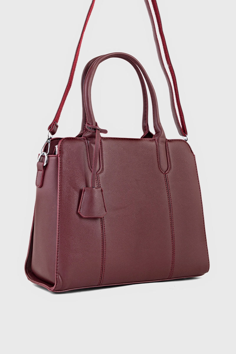 Top Handle Hand Bags BH0098-Maroon