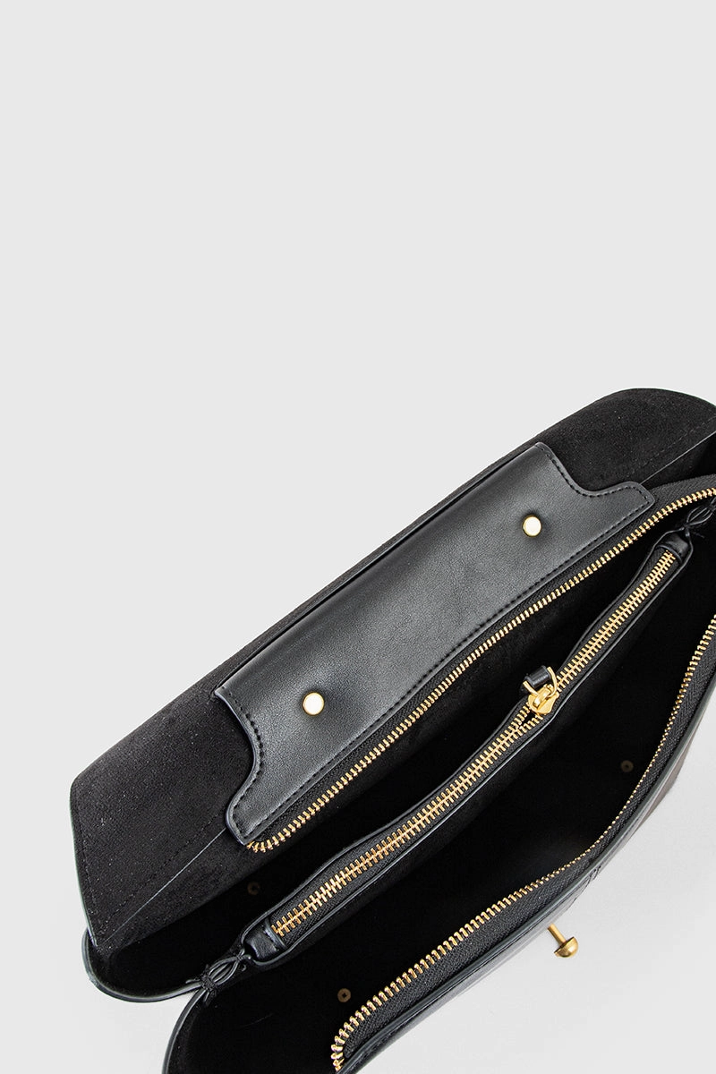Top Handle Hand Bags BH0112-Black