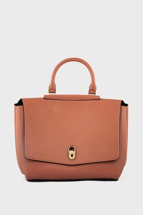 Top Handle Hand Bags BH0112-Tan