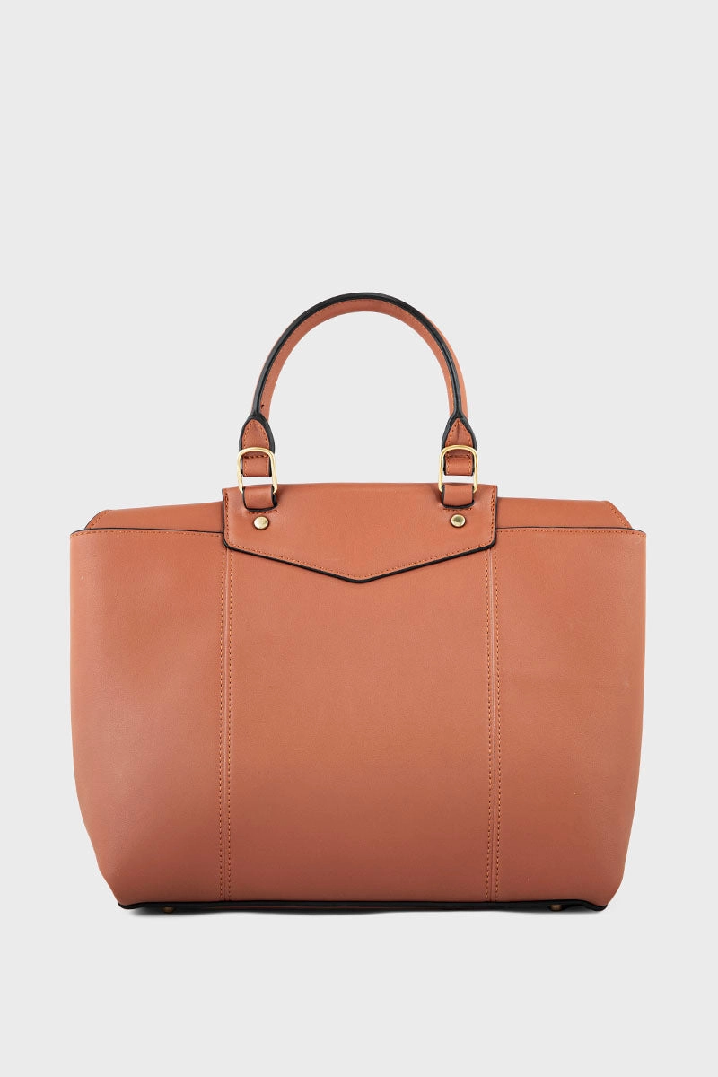 Top Handle Hand Bags BH0112-Tan