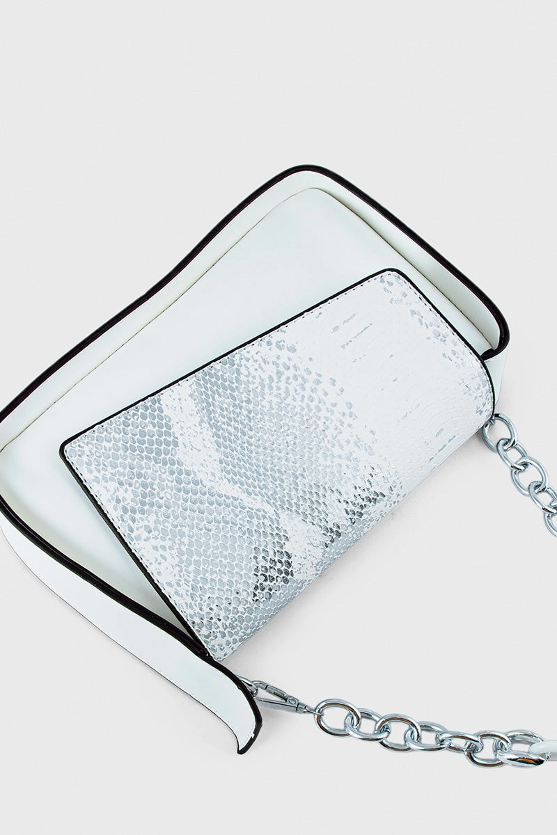 Top Handle Hand Bags BH0115-White
