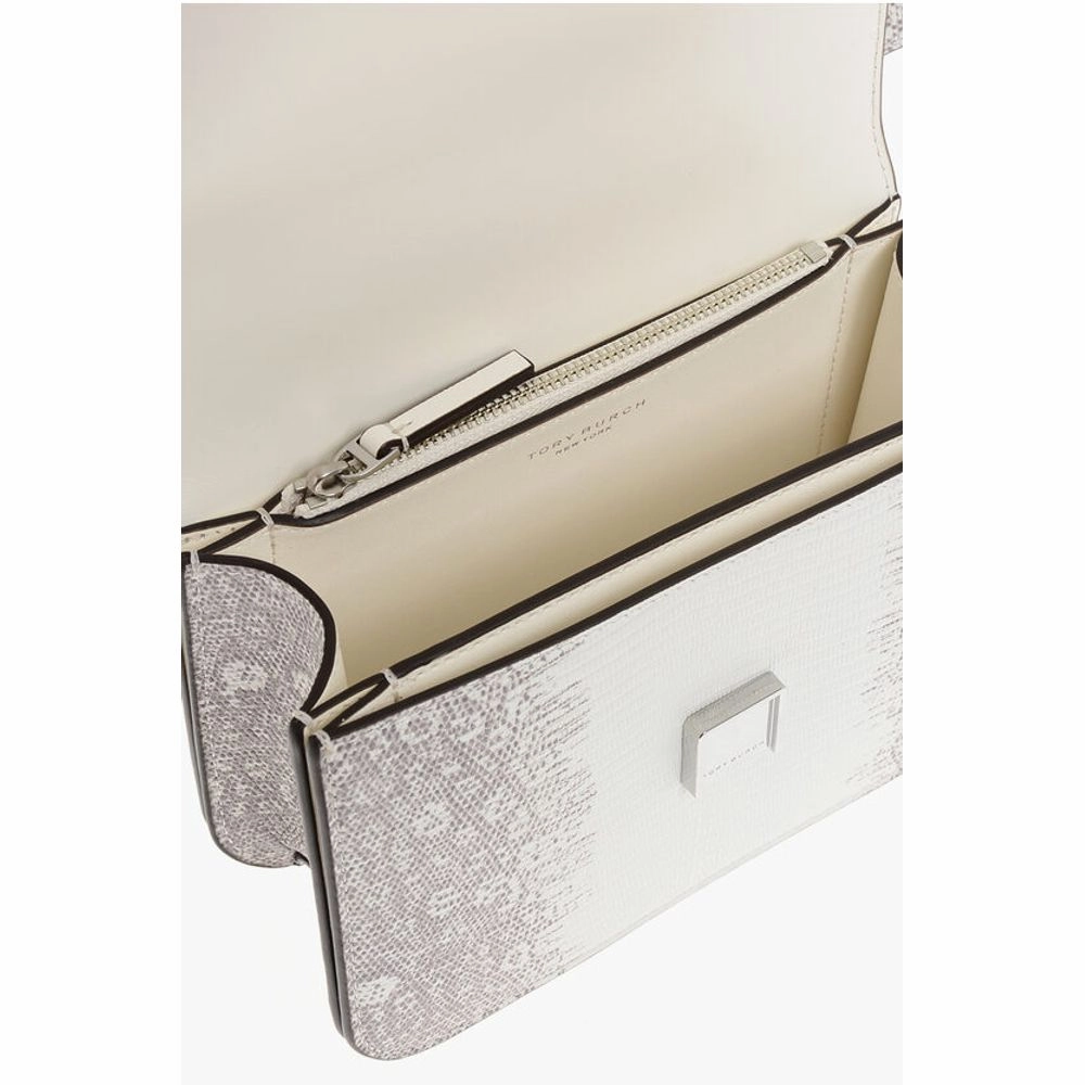 Tory Burch Lizard Effect ELEANOR Leather Shoulder Bag