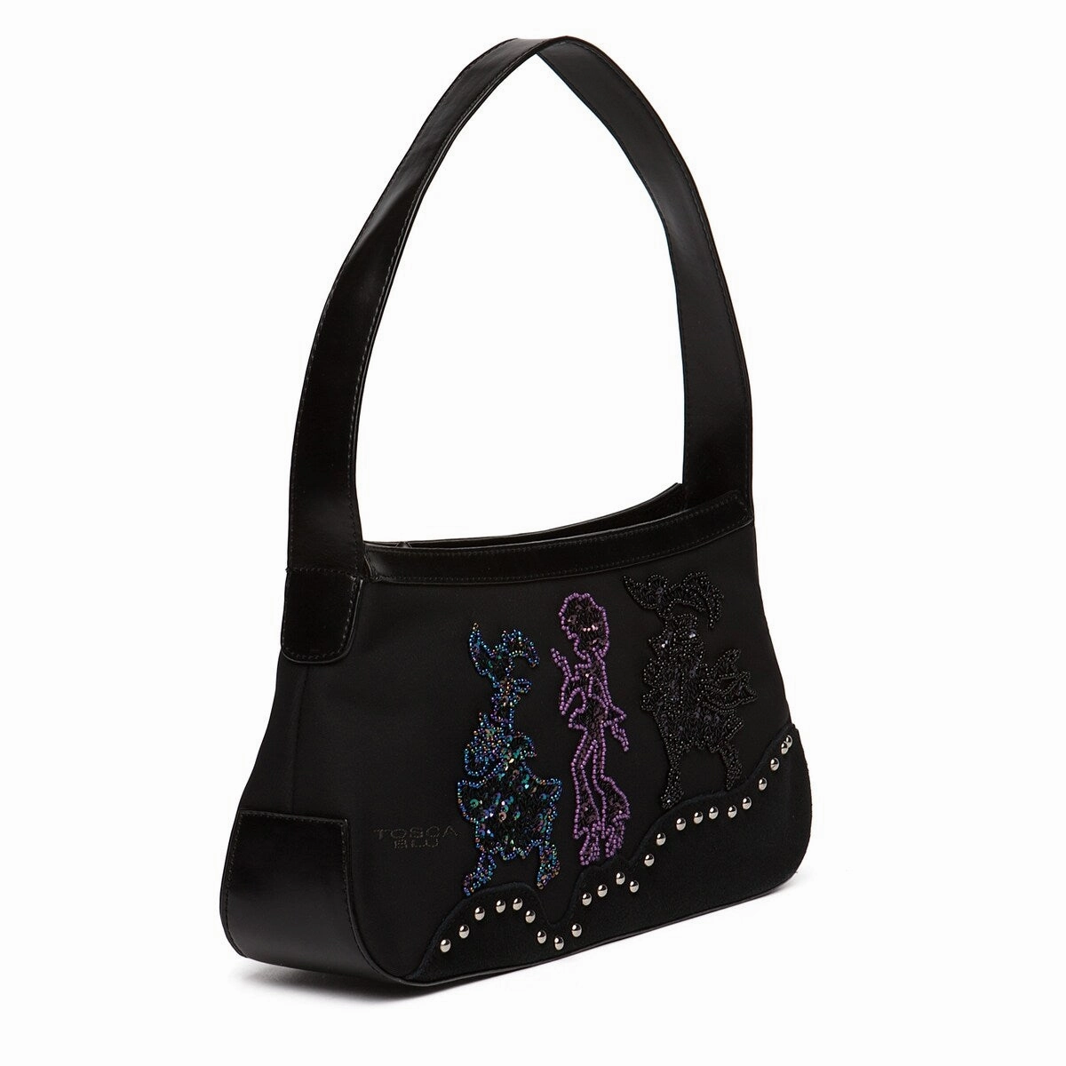 Tosca Blu Black Medium Tall Shoulder Bag for womens