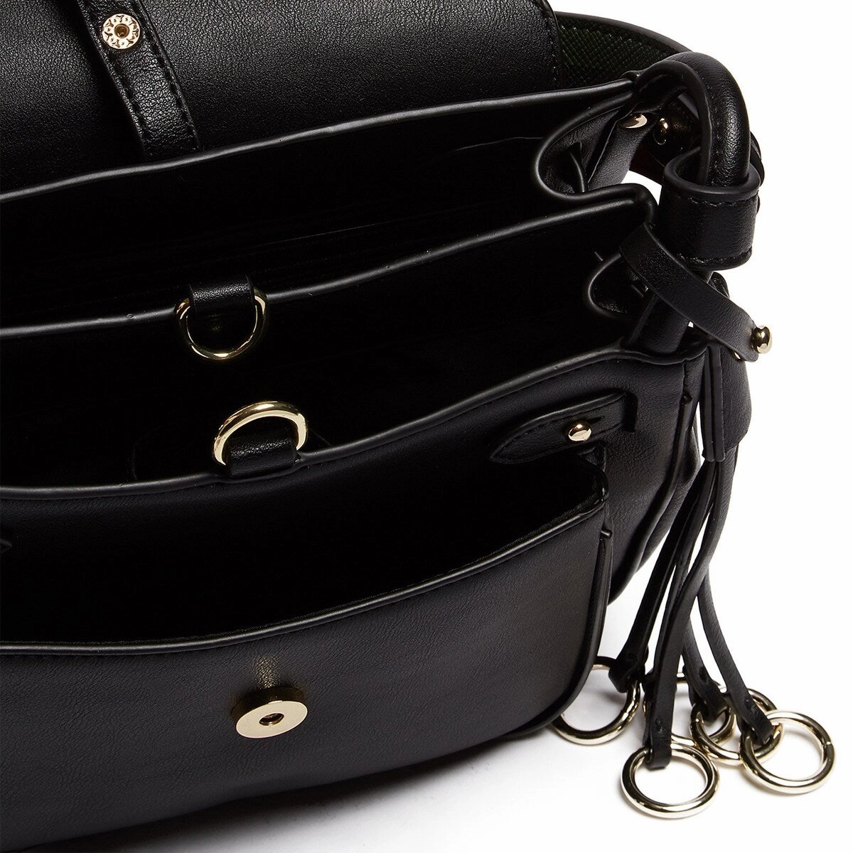 Tosca Blu Black/Red Medium Western Applique Shoulder Bag for womens