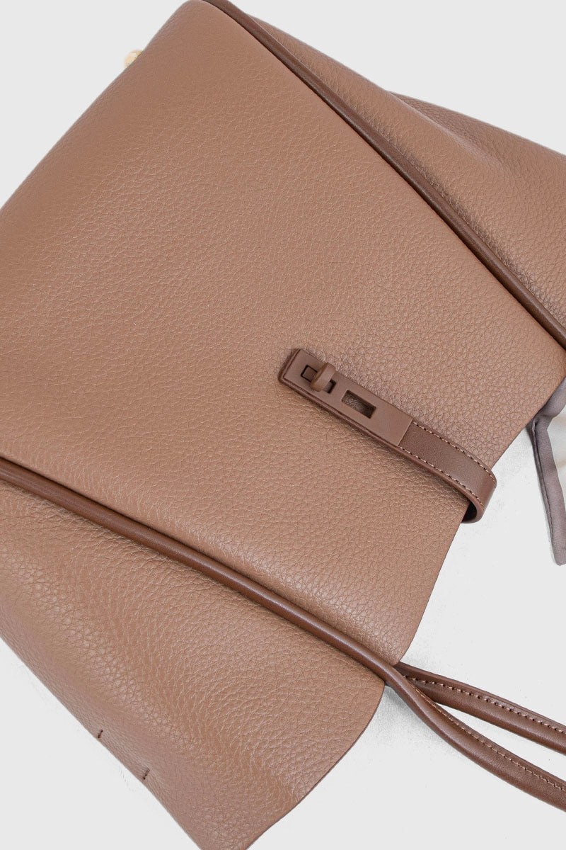 Tote Hand Bags BS2100-Brown