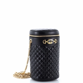 Trapuntata Crossbody Belt Bag Quilted Leather