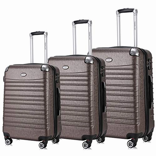 Travel Joy Expandable Luggage Set, Suitcases TSA Lightweight Spinner Luggage Sets, Carry On Luggage 3 Piece Set