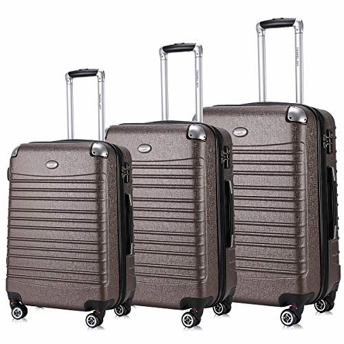 Travel Joy Expandable Luggage Set, Suitcases TSA Lightweight Spinner Luggage Sets, Carry On Luggage 3 Piece Set