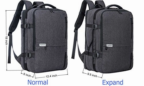 Travel Laptop Backpack 35L Flight Approved Carry On Weekender Bag Backpack Expandable With Usb