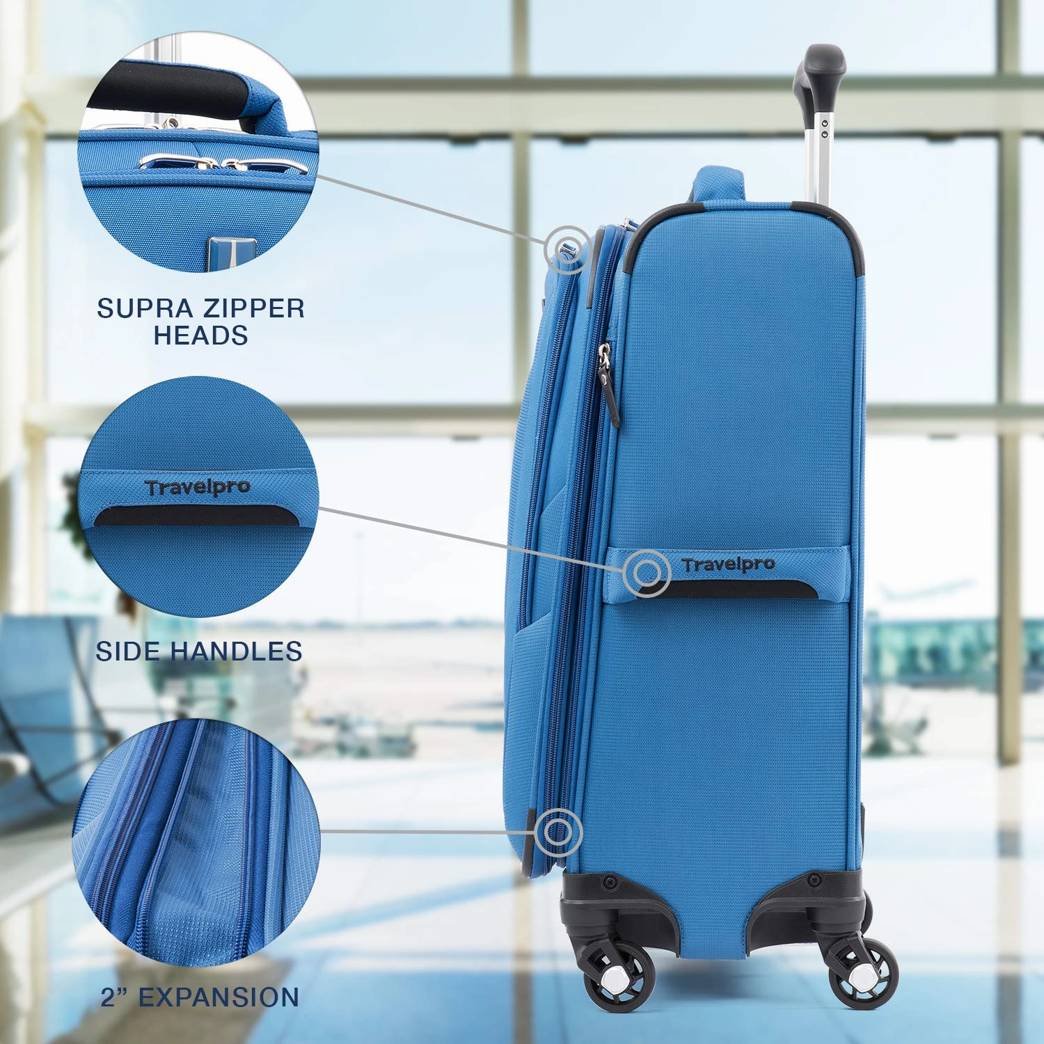 Travelpro Luggage Carry-on 21", Azure Blue