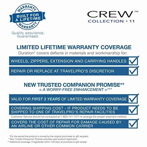 Travelpro Luggage Crew 11 16" Carry-On Rolling Tote Suitcase, Indigo