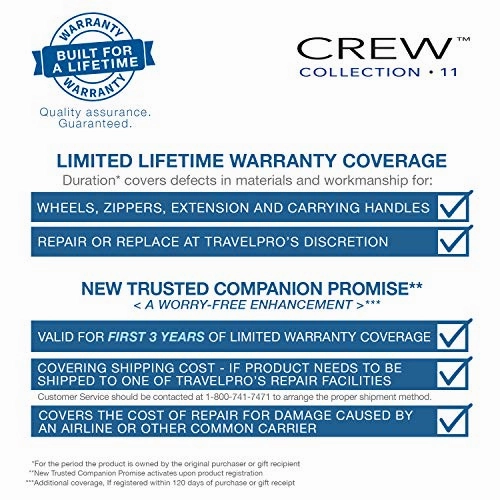 Travelpro Luggage Crew 11 26" Expandable Rollaboard Suitcase w/Suiter, Indigo