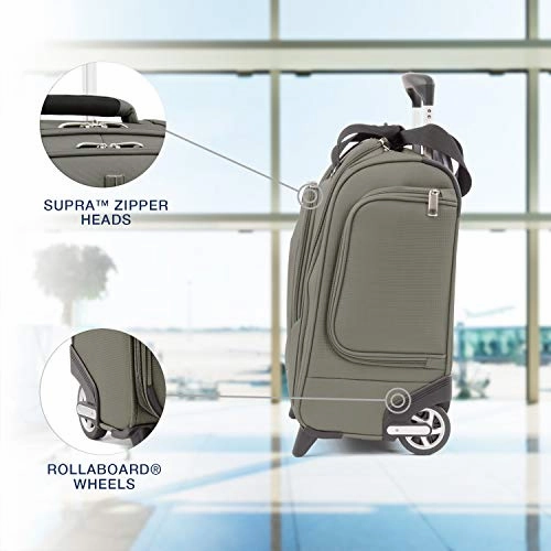 Travelpro Luggage Maxlite 5 15" Lightweight Carry-on Rolling Under Seat Bag, Slate Green