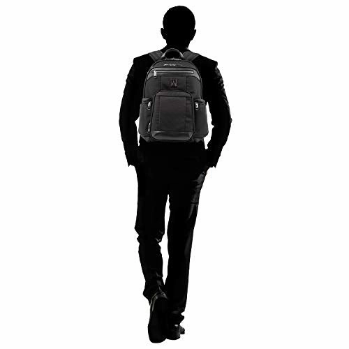 Travelpro Luggage Platinum Elite 17.5" Business Computer Backpack, Shadow Black, One Size