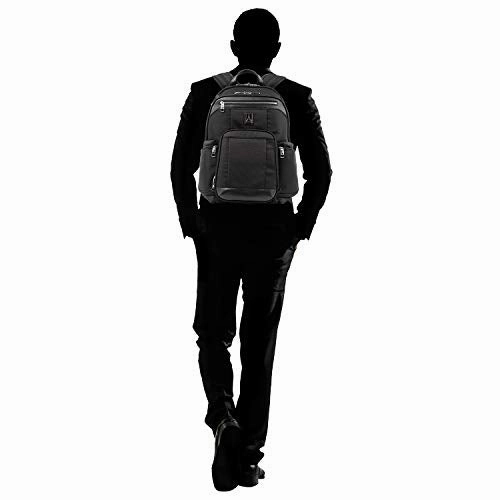 Travelpro Luggage Platinum Elite 17.5" Business Computer Backpack, Shadow Black, One Size
