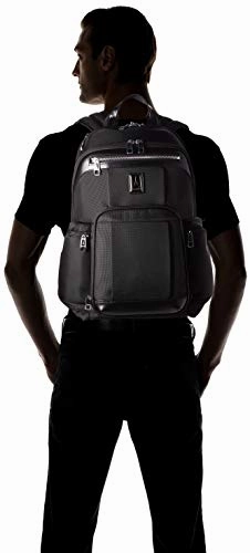 Travelpro Luggage Platinum Elite 17.5" Business Computer Backpack, Shadow Black, One Size