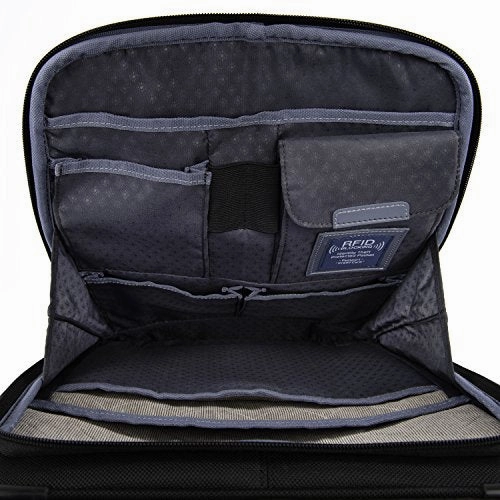Travelpro Luggage Platinum Elite 20" Carry-on Expandable Business Spinner w/USB Port, Shadow Black