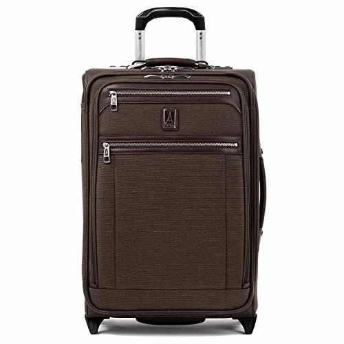 Travelpro Luggage Platinum Elite 22" Carry-on Expandable Rollaboard w/USB Port, Rich Espresso