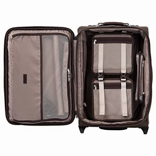 Travelpro Luggage Platinum Elite 22" Carry-on Expandable Rollaboard w/USB Port, Rich Espresso