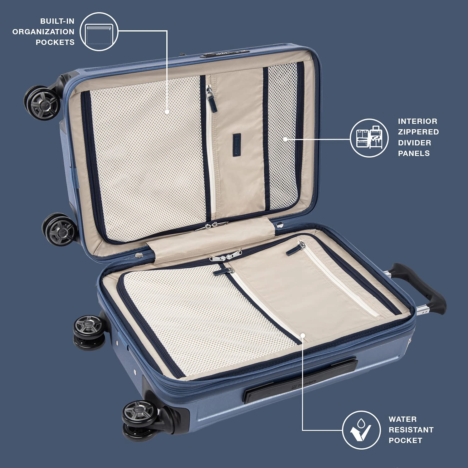 Travelpro Platinum Elite Hardside Expandable22 carry on  Spinner Wheel Luggage TSA Lock Hard Shell Polycarbonate Suitcase