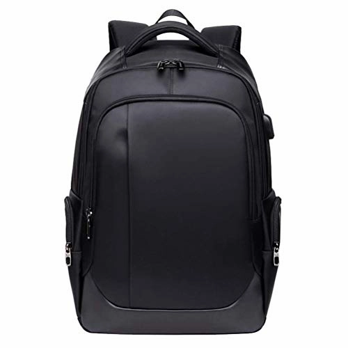 TRE Laptop Backpack Large Computer Backpack for Laptop with USB Charging Port Water-Repellent School Travel Backpack Casual Daypack for Business/College/Women/Men (Color : Black)
