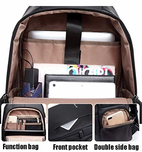 TRE Laptop Backpack Large Computer Backpack for Laptop with USB Charging Port Water-Repellent School Travel Backpack Casual Daypack for Business/College/Women/Men (Color : Blue)