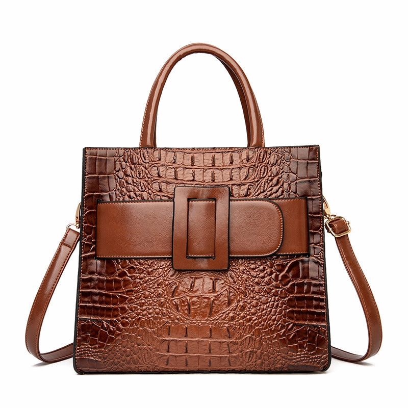 Trendy Crocodile Pattern  Women's  Handbag