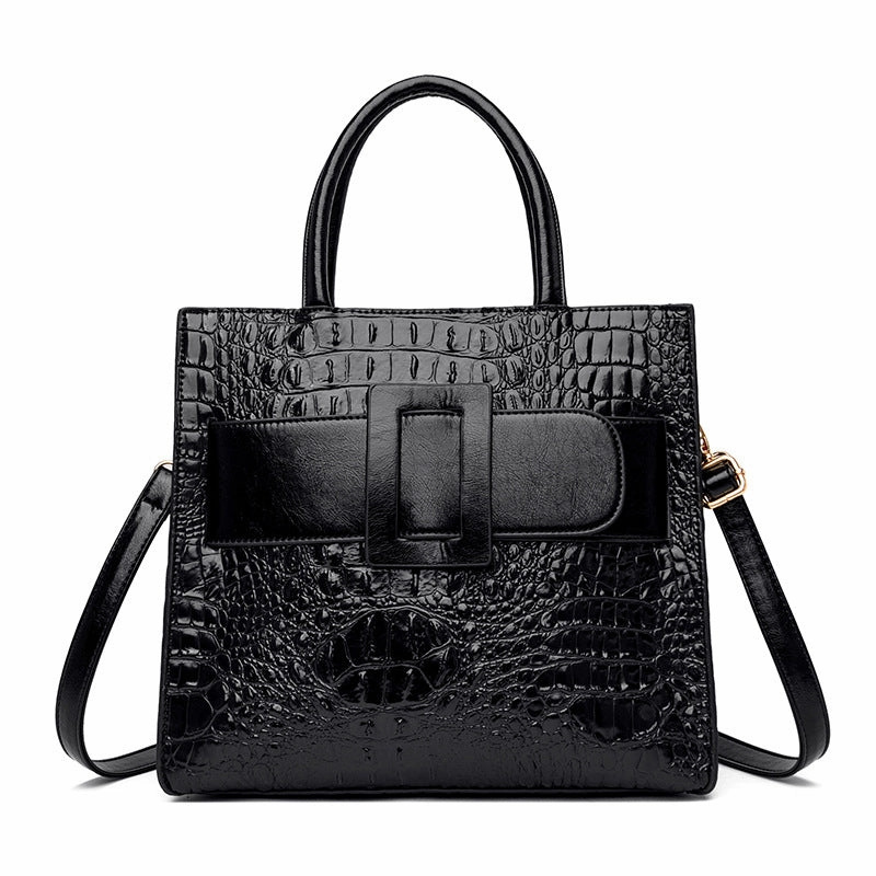 Trendy Crocodile Pattern  Women's  Handbag