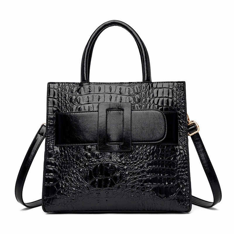 Trendy Crocodile Pattern  Women's  Handbag
