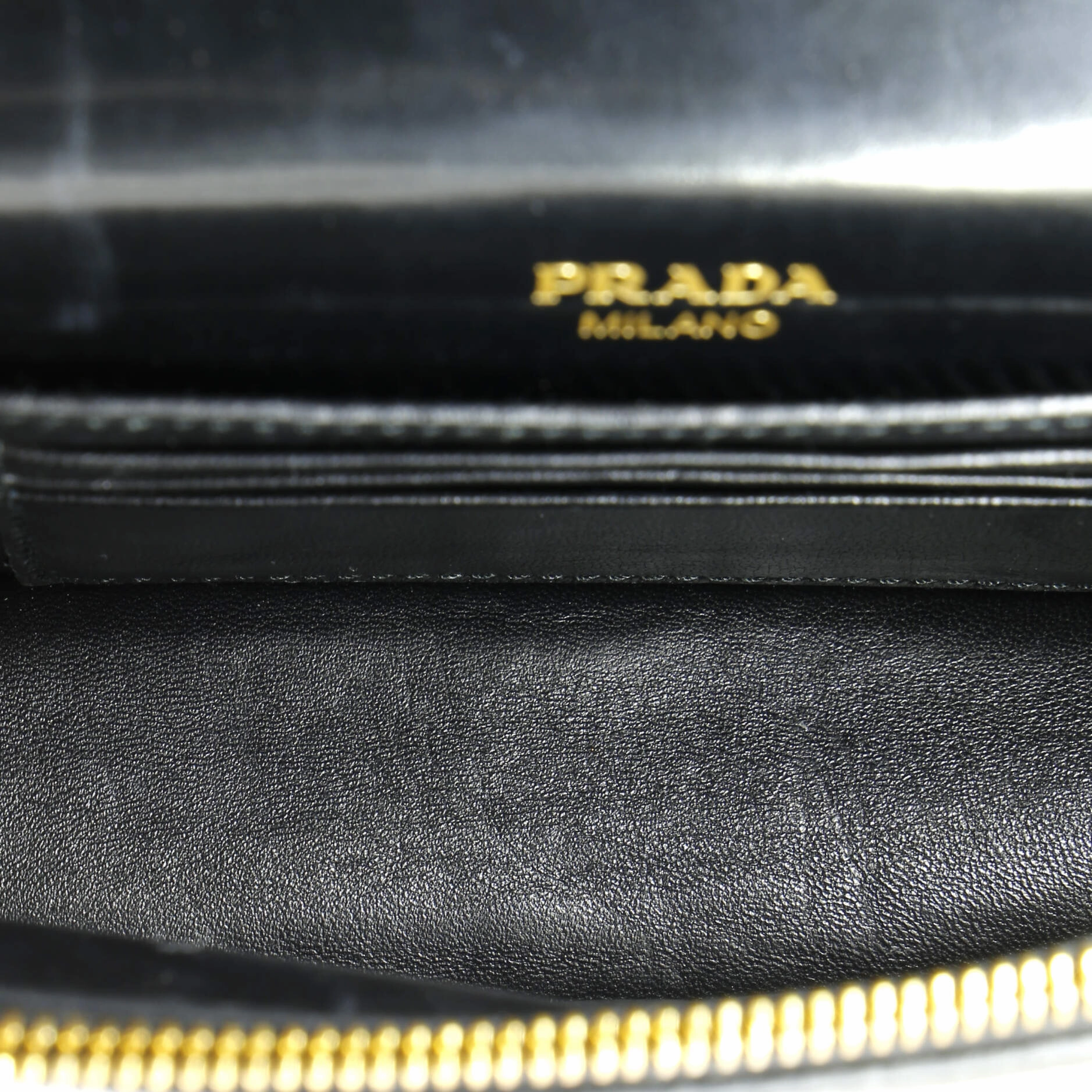 Triangle Logo Plaque Envelope Chain Shoulder Bag Saffiano Leather