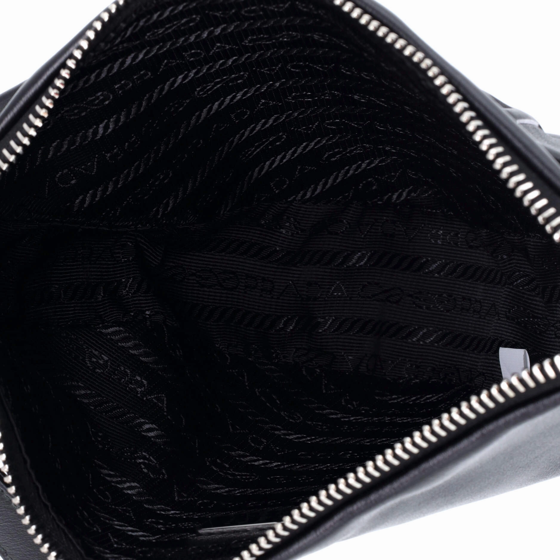 Triangle Logo Zip Crossbody Bag Embossed Grace Lux Small