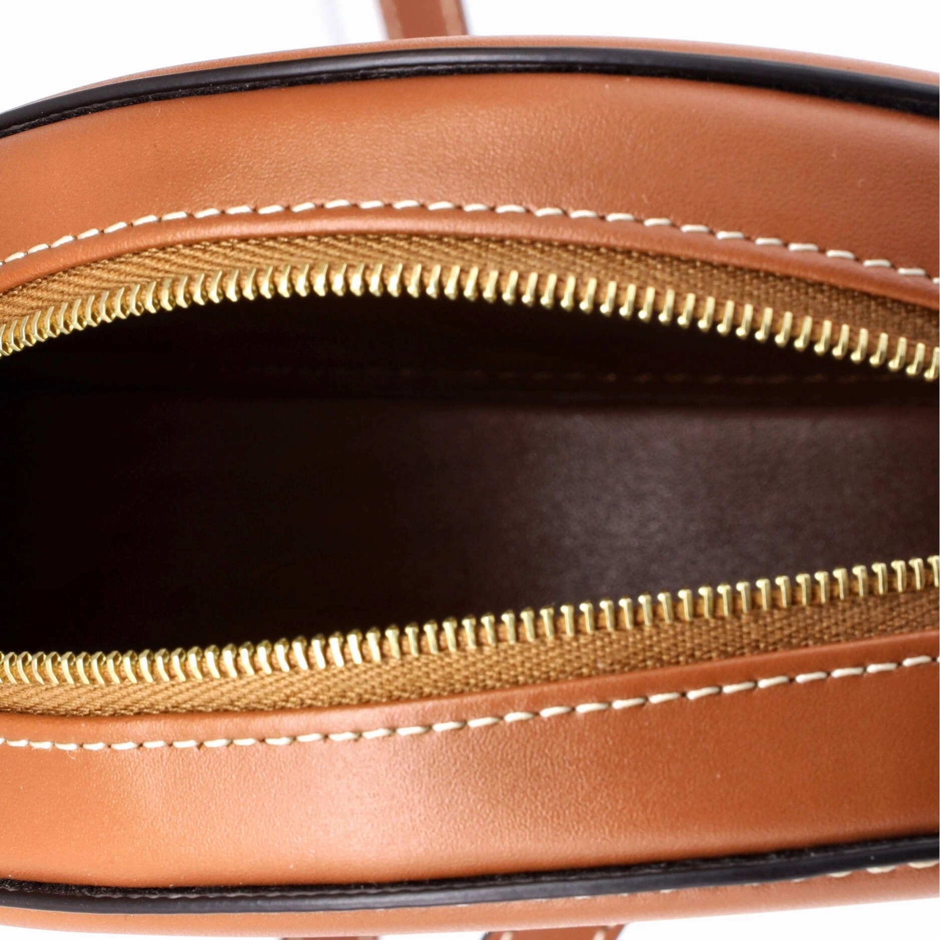 Triomphe Oval Crossbody Bag Leather