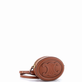 Triomphe Oval Crossbody Bag Leather