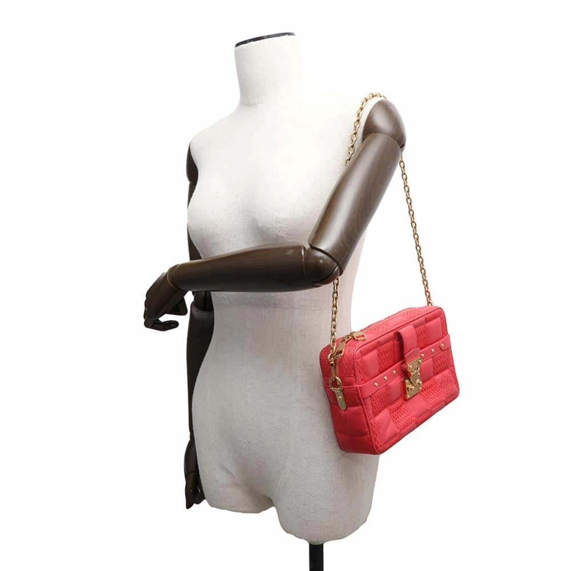 Troca Canvas Shoulder Bag with Dust Bag and Strap