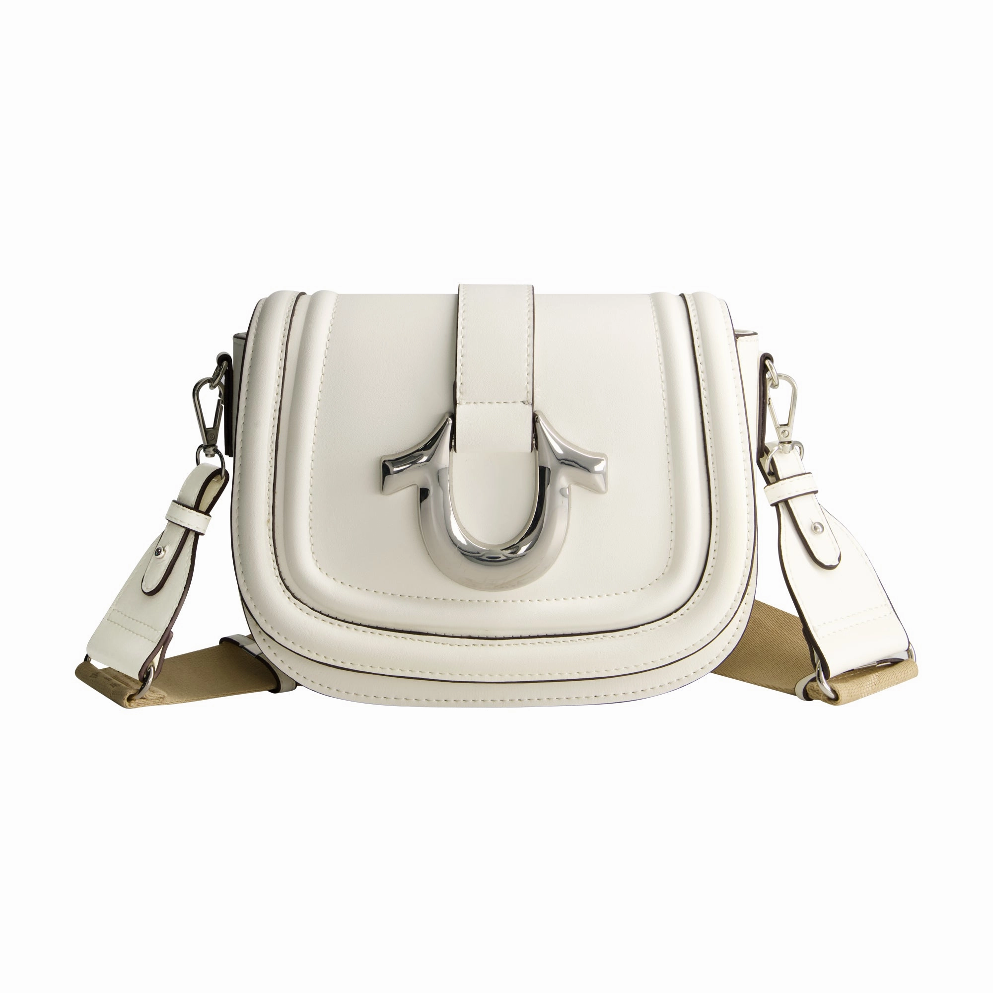 True Religion Saddle Bag with Gold Hardware