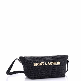 Tuc Logo Crossbody Bag Woven Raffia