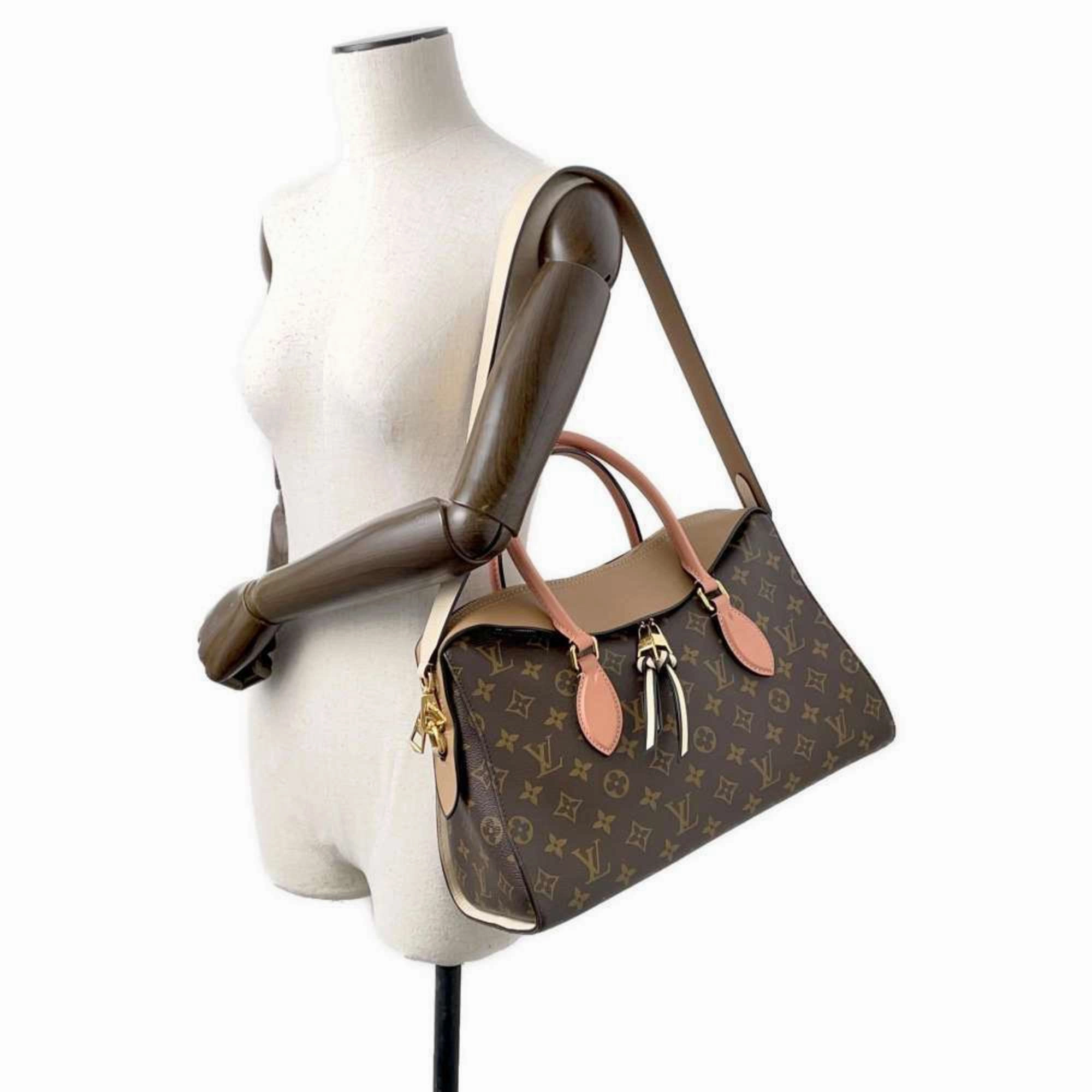 Tuileries Canvas Shoulder Bag with Dust Bag and Strap