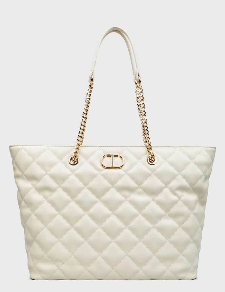 Twin set Leather Bag With Gold Chain