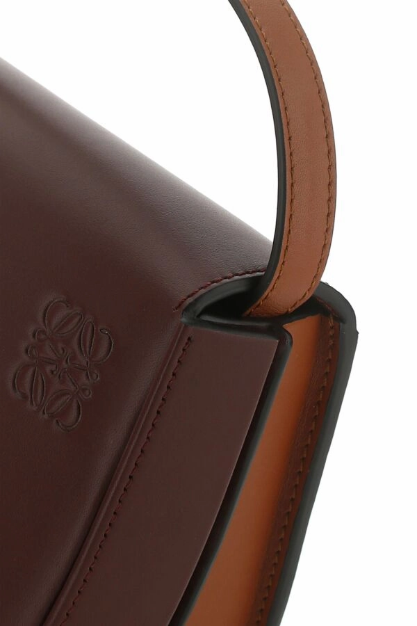 Two-tone Leather Heel Duo Crossbody Bag