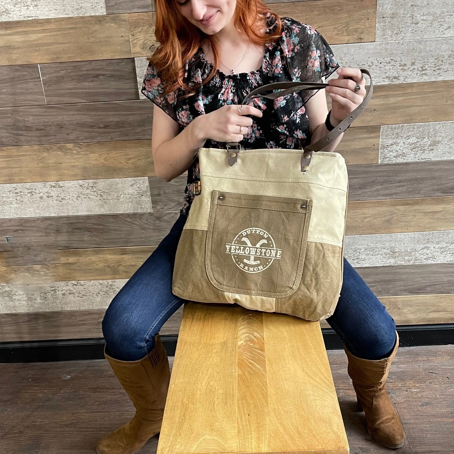 Two Tone Sustainable Canvas Tote ~ Perfect As Is or With Your Custom Military Branch or Special Order