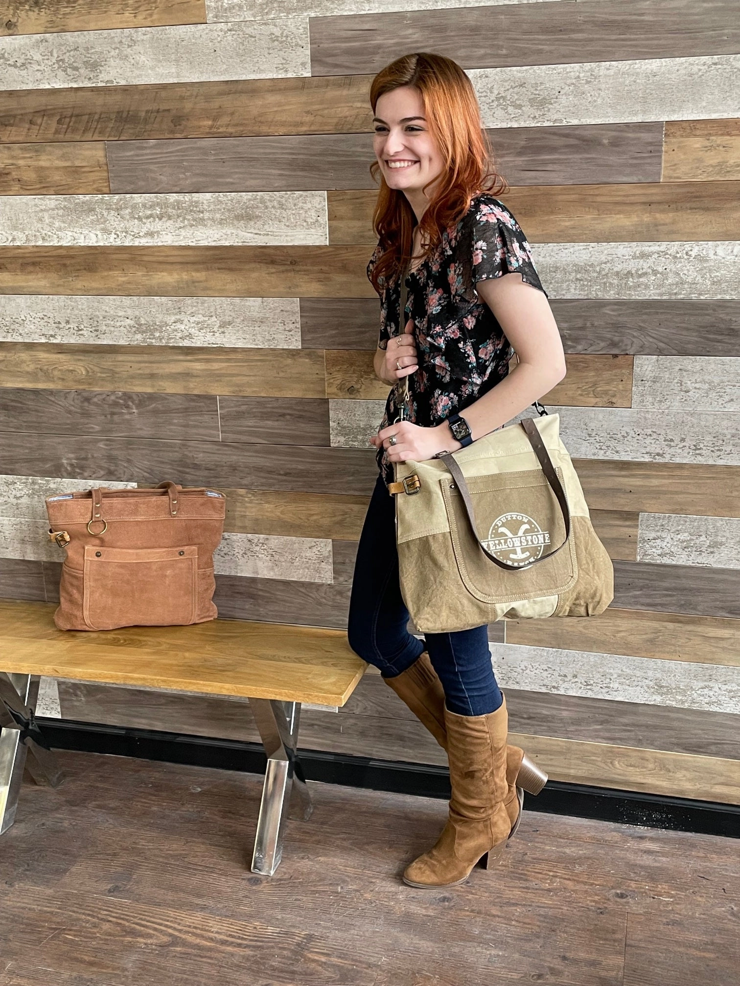 Two Tone Sustainable Canvas Tote ~ Perfect As Is or With Your Custom Military Branch or Special Order